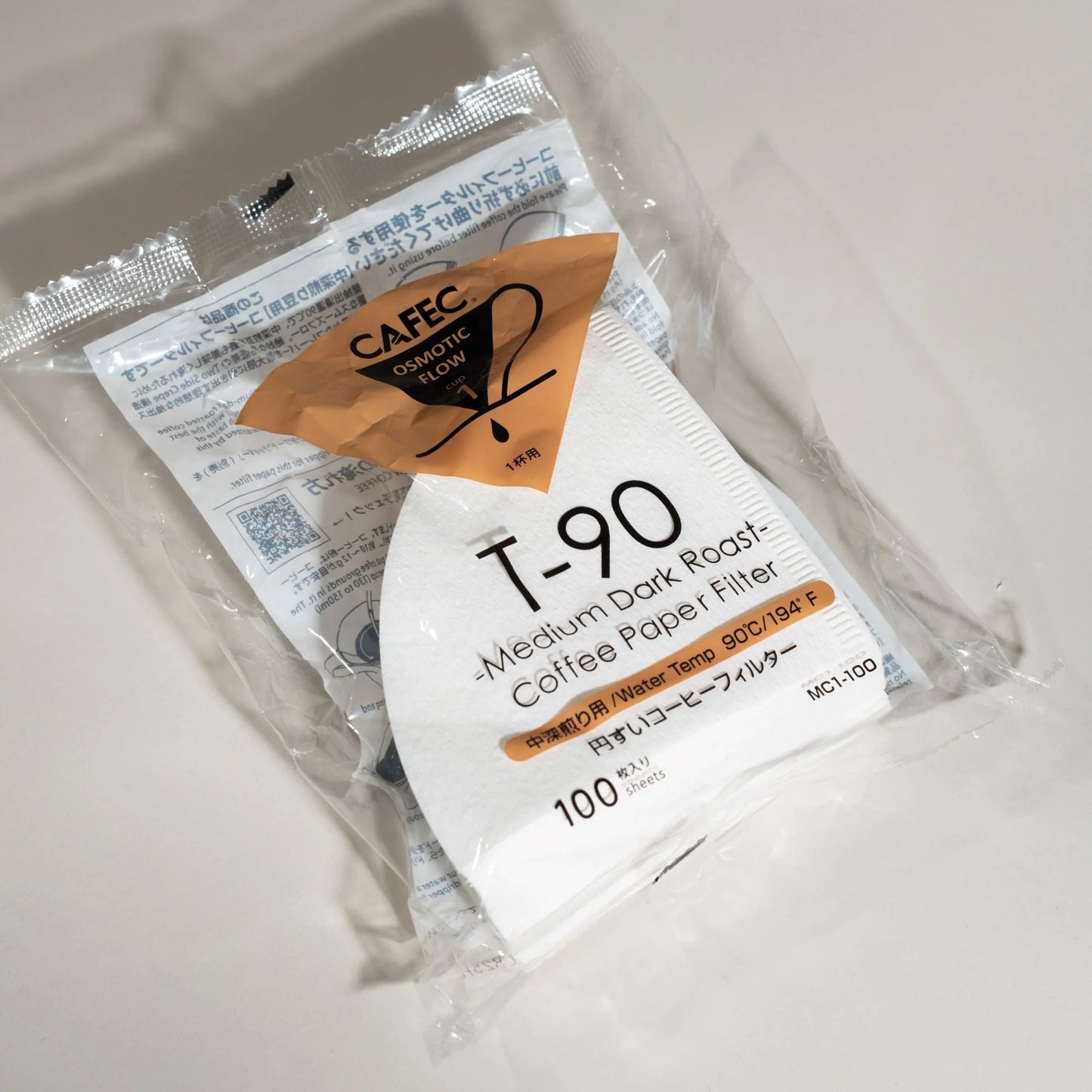 Cafec T90 Filter Paper 1-cup Size S