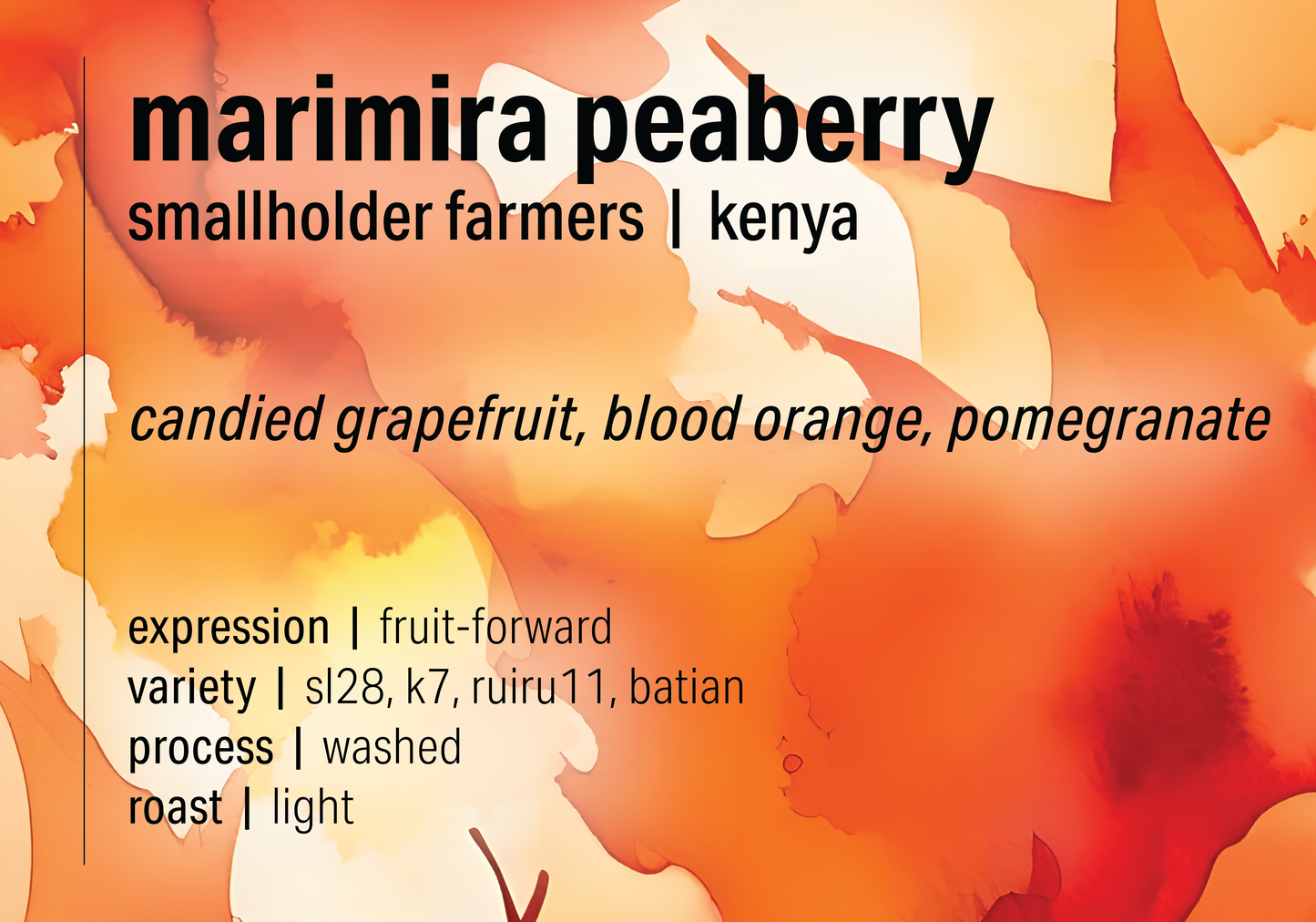 Kenya Peaberry - Marimira - Kenya