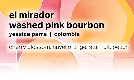 El Mirador Yessica Parra - Washed Pink Bourbon - Colombia