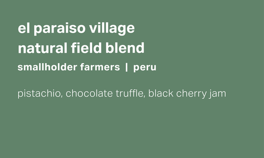 El Paraiso Village - Smallholder Farmers - Natural Field Blend - Peru