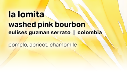 Eulises Guzman Serrato La Lomita - Washed Pink Bourbon - Colombia