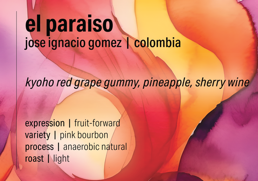 Jose Gomez Natural Pink Bourbon - El Paraíso - Colombia